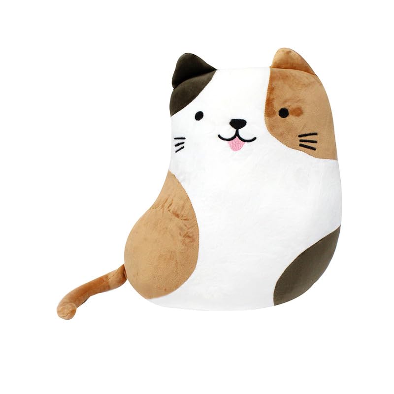 Eng Hug Pillows -Calico Cat - Brown White/Black