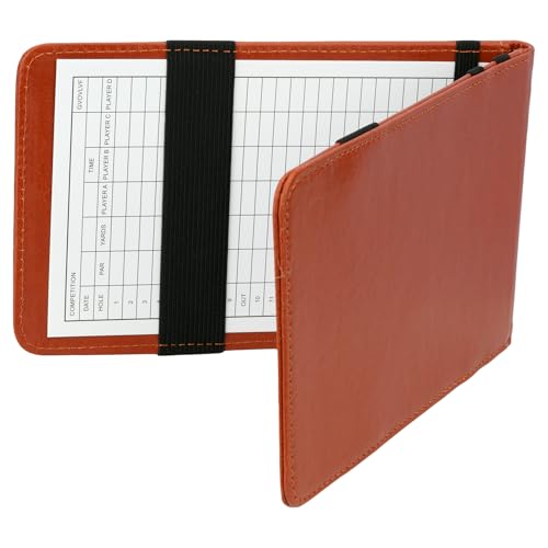 QSYZAIL PU Leather Scorecard Holder