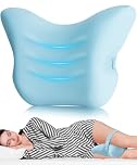 Hydomi Orthopaedic Knee Pillow for Side Sleepers | Premium Memory Foam Leg Support Cushion with Cooling Cover for Sleeping | Adjustable Strap for Back, Hip & Sciatica Relief