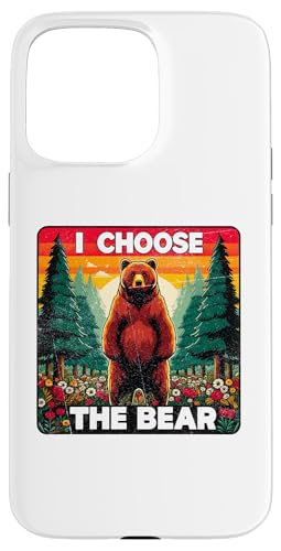I Choose The Bear Funny ���f�B�[�X �f�B�x�[�g�E�b�Y �v���f�^�[�Y �}�} �X�}�z�P�[�X iPhone 15 Pro Max �p