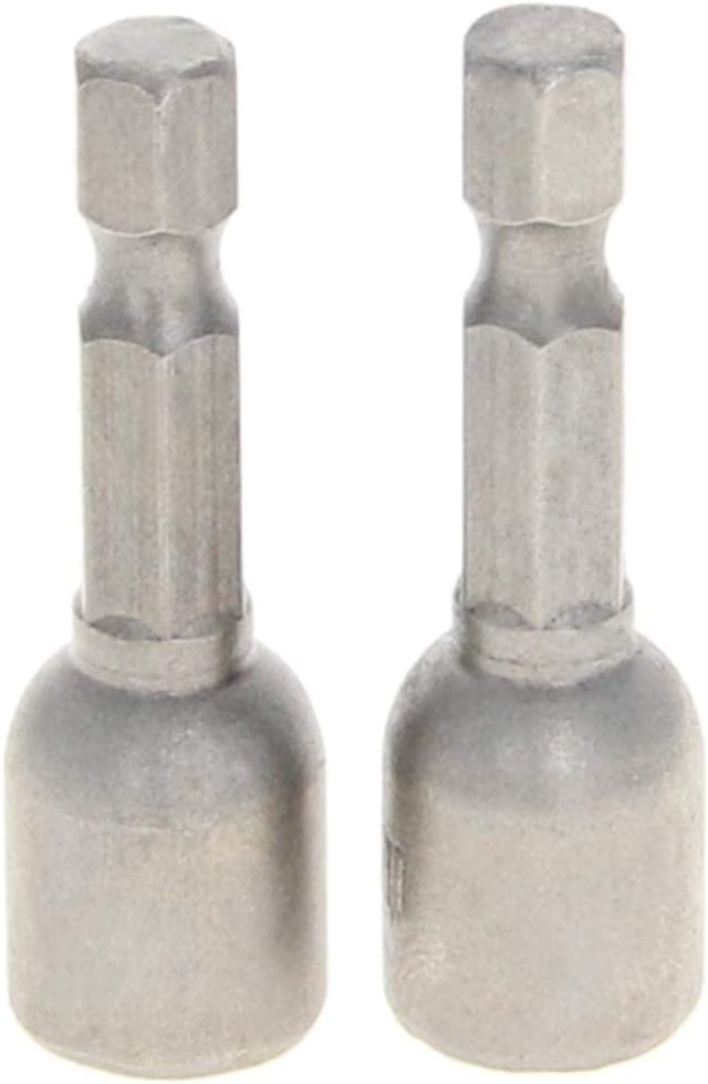 Auniwaig 1/4" Hexagon Shank Magnetic Sleeve Socket Sandblasting Surface Nut Driver Bit Socket Wrench Screw Quick-Change Nut Driver Drill Bits 1pcs