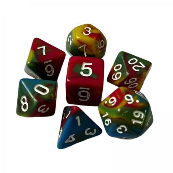 Toy 5x7x RPG Dice Set Polyhedron Game Dice for Party Supplies Family Gathering Bar Style E Game Pieces, Parts-image-5