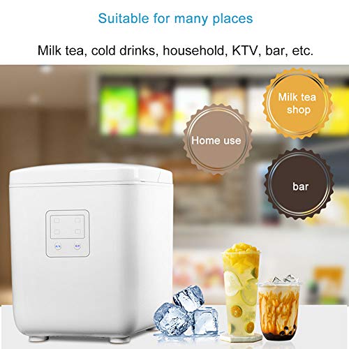 Máquina para hacer hielo portátil 15kg/día acero inox miniatura 7