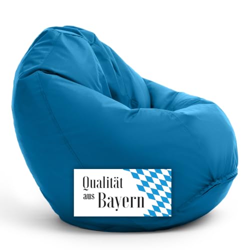 Bruni Bean Bag Classico M in Blau - Sitzsack Outdoor und Indoor...