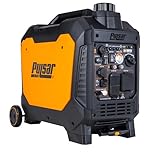 Pulsar 4000 Watt Portable Inverter Generator, Dual Fuel Gasoline & Propane, Remote Electric Start, CO Sensor, Parallel Capable, Super Quiet, Use for RV, Camping, Outdoor & Home, NE40BiSRCO