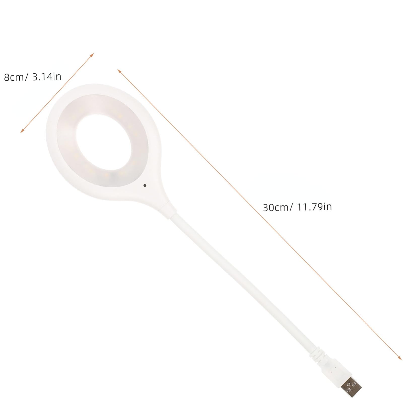 LALAFINA USB Gooseneck Lamp Voice Control Flexible Reading Light for Bedside Portable USB Night Lamp for Home Office and College Use