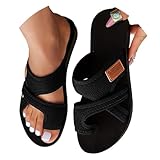 HJYUZP Breathable Mesh Sandals for Women 2025 Women's Hollow Mesh Slide Sandals Orthopedic Shoes for Women,Black,9