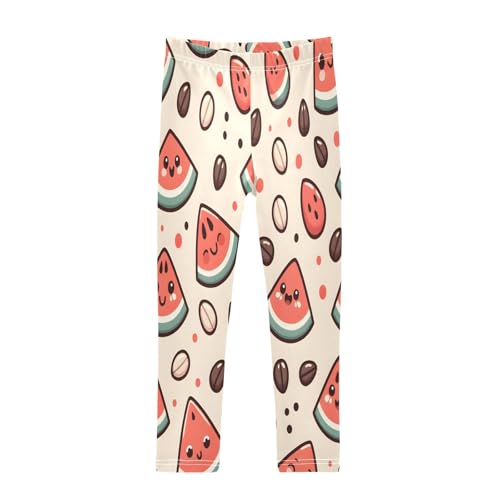 Bolaz Toddler Girls Leggings Printed Yoga Pants Leggings Cute Watermelon Seeds for Kids