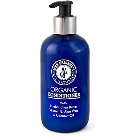 Organic Hair Conditioner by Mrs Frisbee's All Naturals (Jojoba, Shea Butter and Aloe Vera) / Fragrance-free/Allergen-free/Formulated for use on sensitive skin Cover
