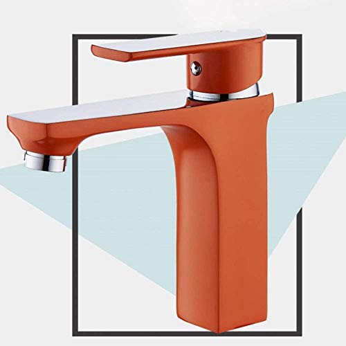 Preisvergleich Produktbild Küchenarmaturen, Wasserhahn, Innovativer Stil, Haushalt, Mehrfarbig, Waschbecken-Wasserhahn, Warm- Und Kaltwasserhahn, Weiß, Grün, Orange, Wasserhahn, Waschtischmischer