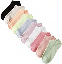 RP Creation's Women & Girls Ankle length Cotton Socks Multicolor Combo Pack of 10