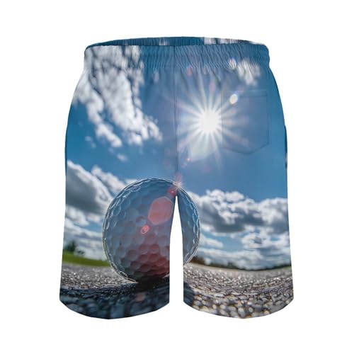 Golf in The Sun Mens Swim Trunks Shorts Beach Pants Swimming Trunk Mesh Lining with Pockets2