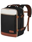 YOKGO Plecak Kabinowy 40x30x20 cm do Ryanair, Bagaż Podręczny pod Siedzenie Wizz Air Vueling, Plecak na Laptopa 15,6", Wodoodporna Torba Podróżna 24L dla Kobiet i Mężczyzn, Biznes i Turystyka
