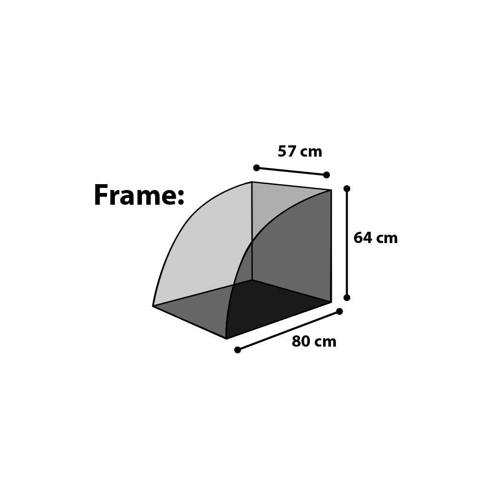 Karlie Doggy Liner Economy, 125 X 95 X 72 cm, rot/grau