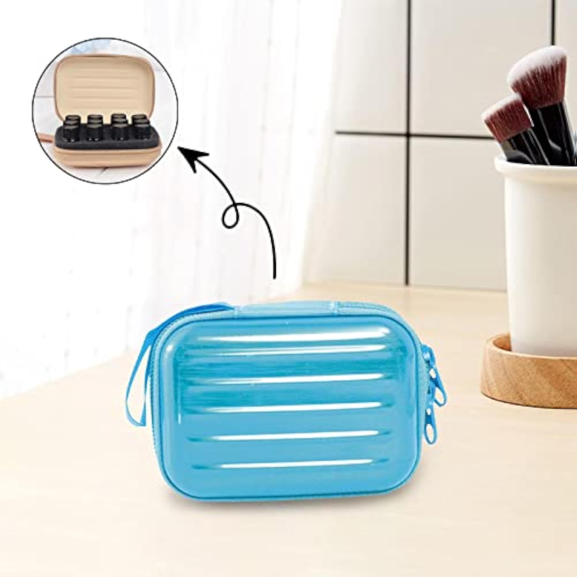 6x12 Grids Essential Oil Holder Case, Water Resistant