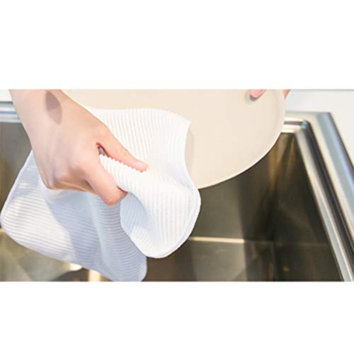 Yardwe 5 peças de toalhas de pratos, pano de lavar louça, panos de limpeza multiuso para banheiro, c