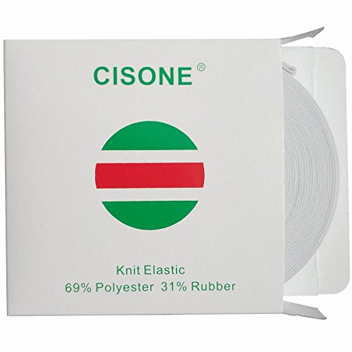 Knit Elastic 3/4 Inch Wide White Heavy Stretch High Elasticity Knit Elastic Band 10 Yards #TOP4
