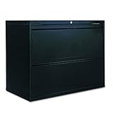 Alera LA523629BL 36 by 19-1/4 by 29-Inch 2-Drawer Lateral File Cabinet, Black