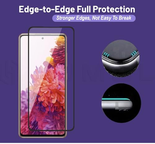 Image of HUMBLE HD Tempered Glass Screen Protector Compatible With Samsung Galaxy S20 FE (6.5 Inches) With 9H Hardness Edge To Edge Coverage And Easy Self Installation Kit (HD-S20FE)