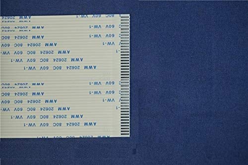 Gimax 20pcs FFC FPC Flexible Flat Cable 1.25 mm pitch 40 PIN 100 120 150 200 300 450 550 mm Same Contact Sides Type A Forward - (Color: Length 550mm)