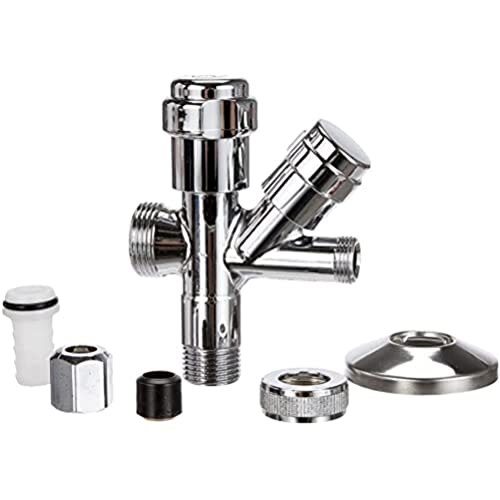 GROHE Original WAS® Kombi-Eckventil (Wandmontage, eigensicher gegen Rückfließen, Rückflussverhinderer, langlebig), chrom, 41073000 GROHE Original WAS® Kombi-Eckventil (Wandmontage, eigensicher gegen Rückfließen, Rückflussverhinderer, langlebig), chrom, 41073000