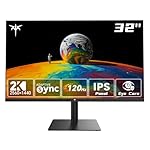 KTC 32 Inch 2K Monitor 120Hz, 1440P IPS Computer Monitor, Frameless QHD PC Monitor for Office & Gaming, Eye Care, G-Sync/FreeSync, 109% sRGB, HDR, HDMI/DP, Tilt Adjustable, VESA Mountable, H32T13