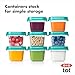 OXO Tot Baby Blocks Food Storage Containers, Teal, 6 oz