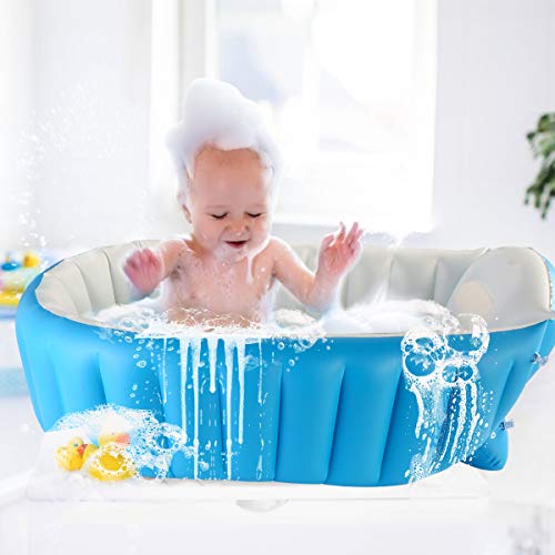 Banheira inflável Rehomy Baby, dobrável portátil, antiderrapante, mini piscina, infantil, grossa, pa