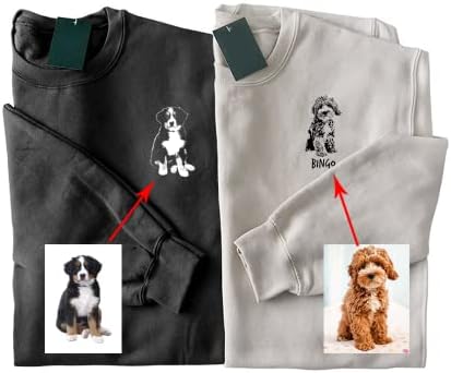 Famiheart Custom Sweatshirt Design Your Own, Personalized Dog Lover Gifts, Dog Sweatshirt For Women, Dog Mom Shirts For Women, Custom Dog Shirt, Dog Mom Sweatshirt, Dog Mom Gifts