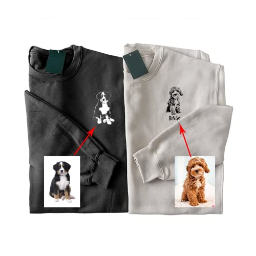 Famiheart Custom Sweatshirt Design Your Own, Personalized Dog Lover Gifts, Dog Sweatshirt For Women, Dog Mom Shirts For Women, Custom Dog Shirt, Dog Mom Sweatshirt, Dog Mom Gifts #TOP3