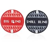 Abaodam Ceramic Poker Dealer Button Chips 1.69 Inch Round Blinds Poker Accessories for Small and Big Blind Game Table Use