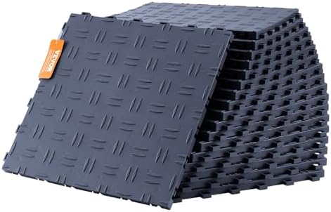VEVOR Garage Floor Tiles 12 x 12 x 0.53 inch, Interlocking Design...