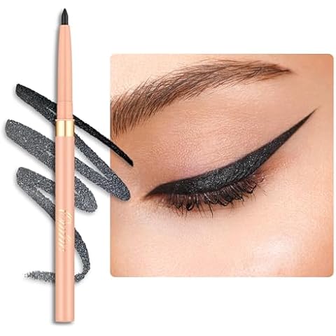 OULAC Shimmer Black Waterproof Eyeliner Pencil Cover
