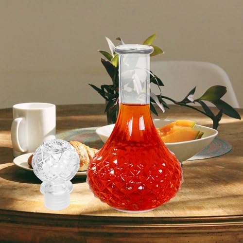 Botella de Whisky transparente de 500ml con diseño artístico 7