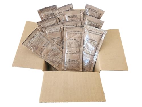 MRE Cheddar Cheese Spreads - Individual 1oz. Cheese Packets