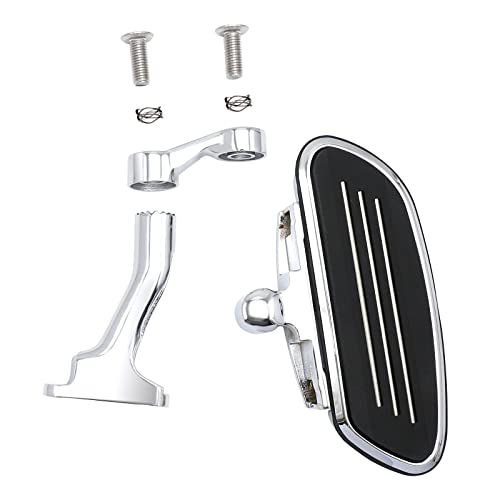 Adjustable Streamliner Passenger Footboard Floorboard With Mount Kit Fit For Harley Touring Road King Road Glide Street Glide Electra Glide Cvo 1993-2022 2023 (Chrome) #TOP5