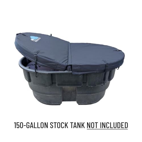 150 Gallon Oval Stock Tank Hard Insulated Hot Tub Cover Ice