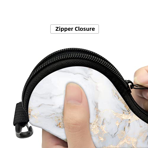 Image of Sunglasses Soft Case with Carabiner Ultra Light Neoprene Zipper Glasses Case