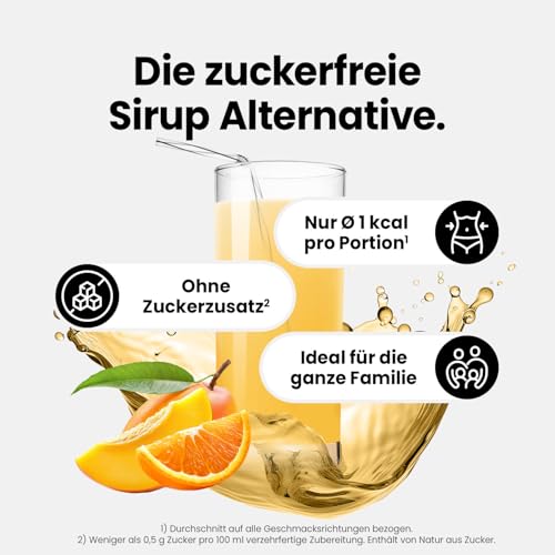 Best Body Nutrition ZEROP Vital Zuckerfreies Getränkekonzentrat Sirup Brazilian Sun Ohne Aspartam 1 L ergibt 80 L Getränk Fitness Drink mit Vitaminen B1 B6 Niacin Kalorienarm Wassersprudler 2