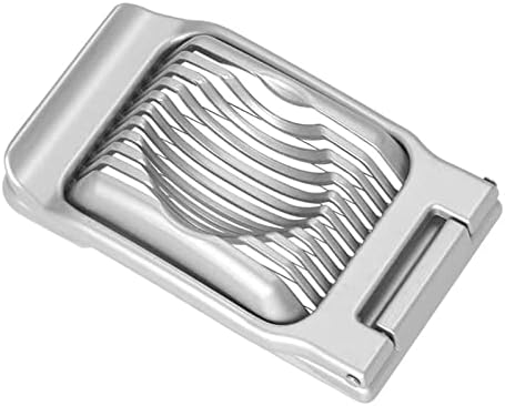 Egg slicer, egg slicer for hard boiled eggs, stainless steel wire egg slicer, heavy duty aluminum egg slicer dishwasher safe for eggs strawberry soft fruit