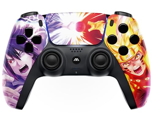 MODDEDZONE Custom Wireless Controller compatible with PS5 Exclusive Unique Designs | Personalize Your Gaming Experience and Exceptional Performance| Compatible with Playstation 5 (Nakumaki)