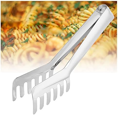 Spaghetti Tongs - Kitchen Pasta Tongs Stainless Steel Comb Shaped Tongs, Noodles Pasta Clip Kitchen Cooking Tool （8 inchs）
