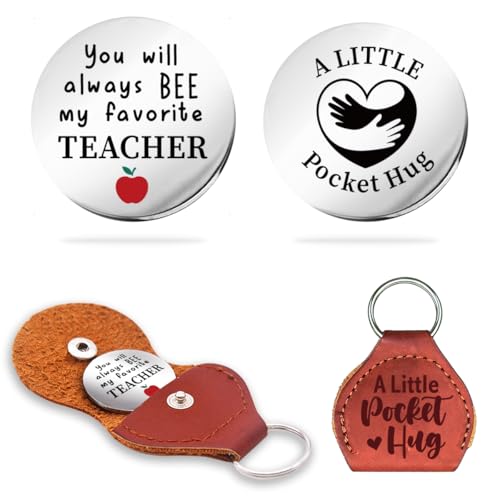 PQVRTMO Teacher Pocket Hug Token,You Will Always Bee My Favorite