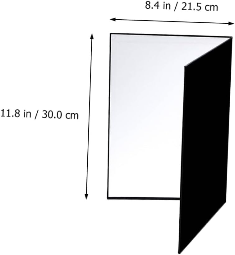 2 Pcs A4 Photography Reflective Board Light Diffuser Folding Cardboard Reflector for Studio Still Life Photo Lighting Accessories