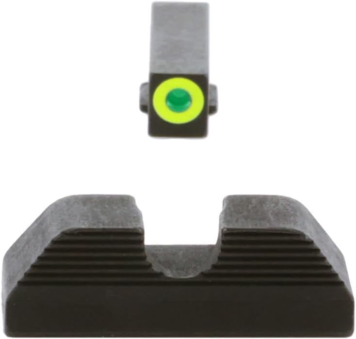 AMERIGLO Protector Front/Rear U-Notch Green Tritium Night Sight Set Compatible with Glock Gen 1-4 9mm/.40/.380, Gen 5 10mm/.45 (Including MOS Series)