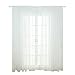 Cortinas de gasa Tulle, con estampado de estrellas blancas para ventana, para...