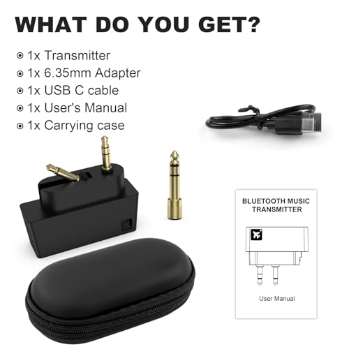 Transmisor y receptor digital para guitarra compatible con guitarra acústica, bajo, violín, teclado y otros instrumentos eléctricos con conectores de 6,35 mm o 3,5 mm miniatura 2