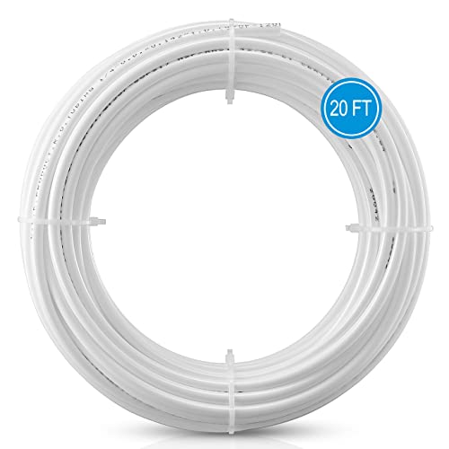 20FT 1/4" O.D.RO Water Tubing,NSF Certified Hose for RO Filter System,White by HAOCHEN - Used condition - US$7.46