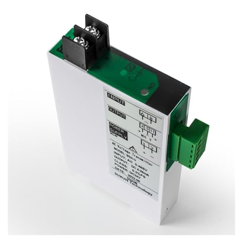 Transmisor de voltaje CA con entrada 0-380V y salida DC 1-5V para carril DIN 3
