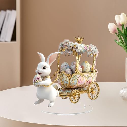Lapin de Pâques acrylique pour décorer un bureau ou une table